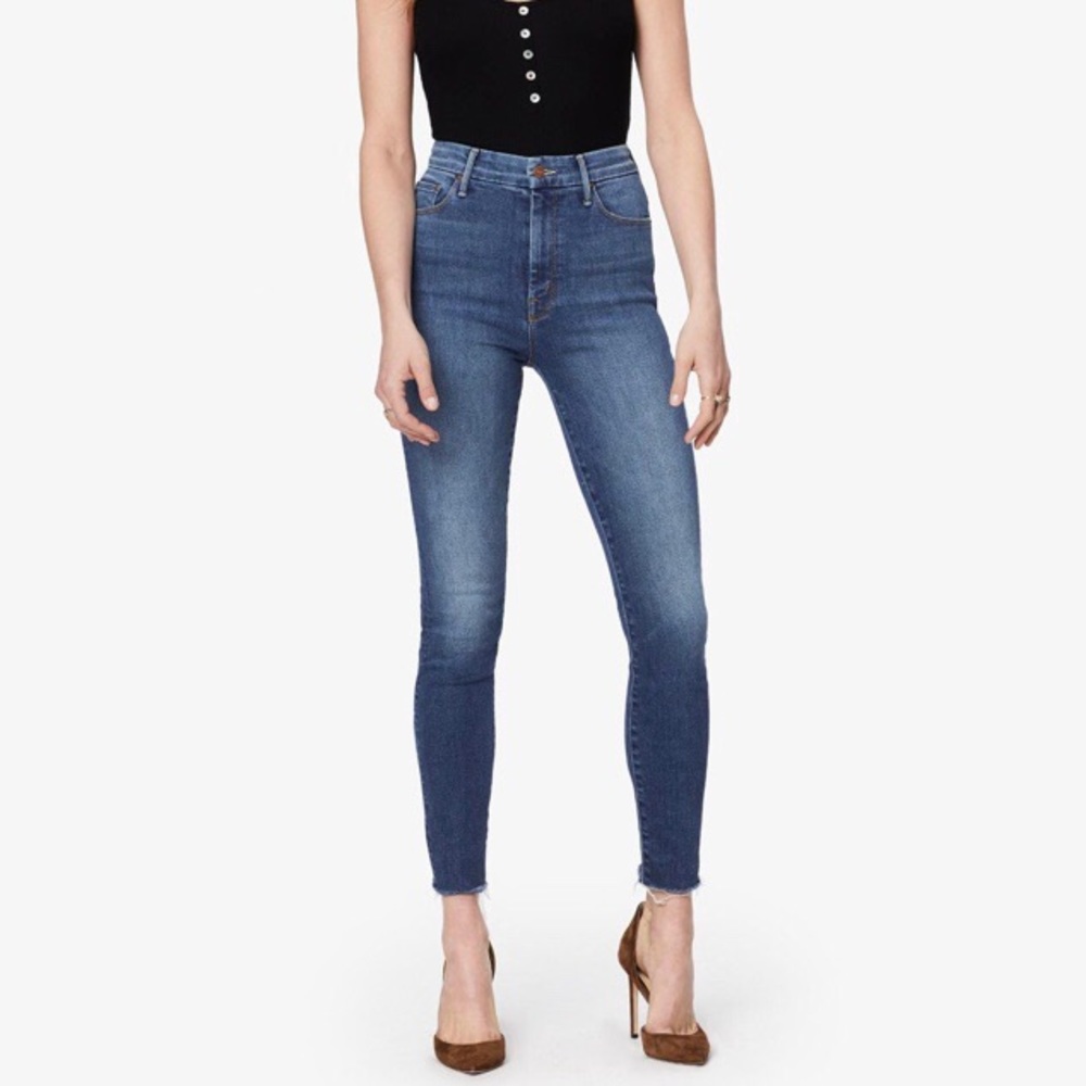 Mother High waisted looker ankle fray 24